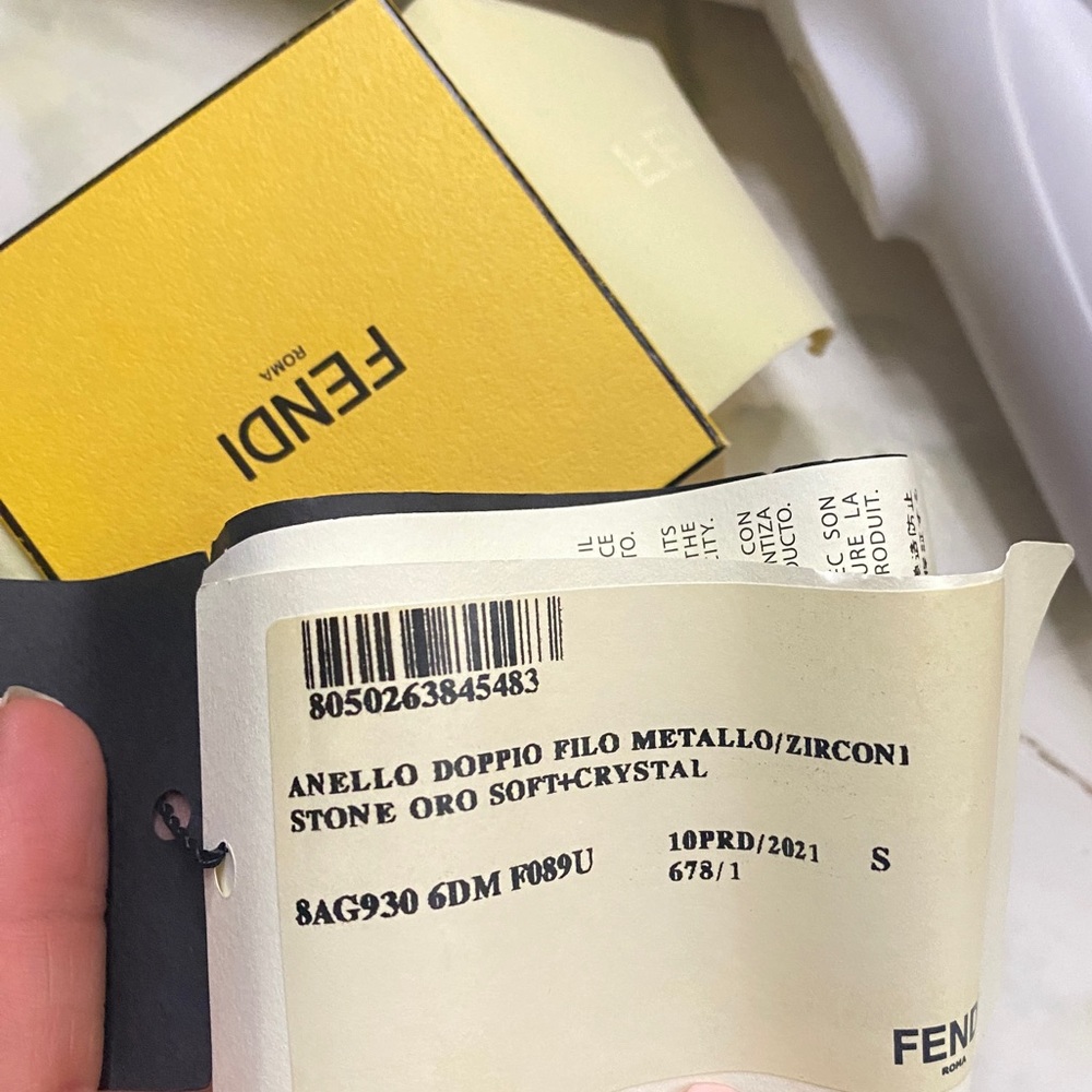 fendi ring size S